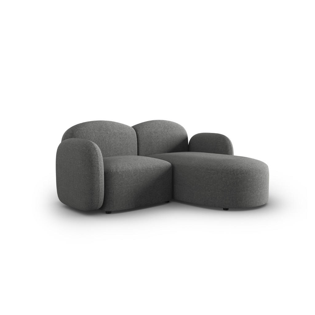 Thumbnail - Micadoni Ecksofa, Dunkelgrau, Textil, 3-Sitzer, L-Form, 194x155 cm, Hergestellt in Europa, Oeko-Tex®, Wohnzimmer, Sofas ...