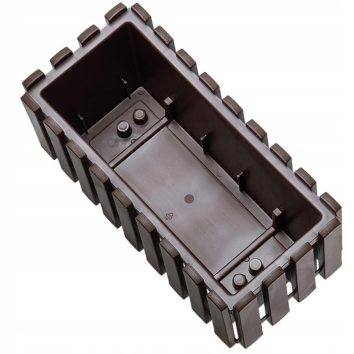 BALKONKASTEN 40 cm, Braun - Braun, Kunststoff (18/38cm) - KADAX