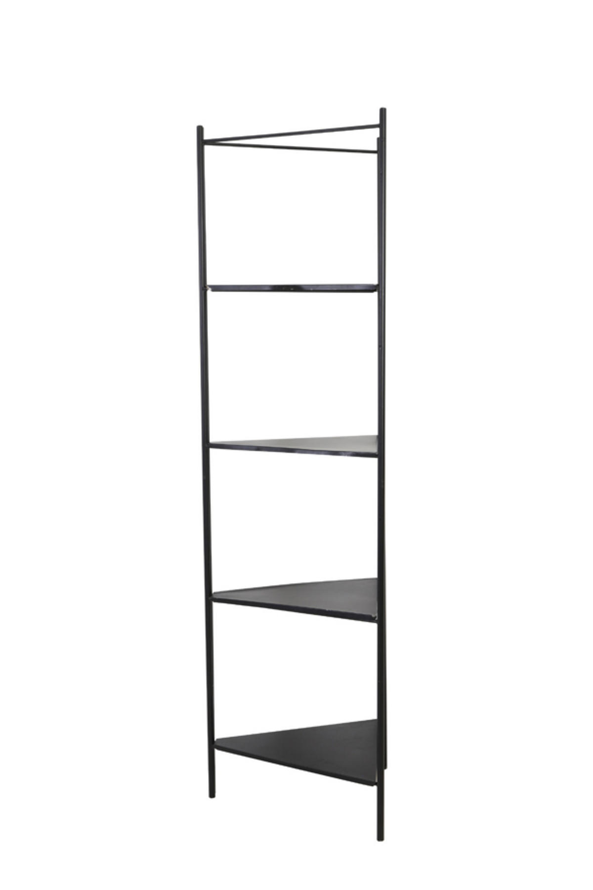 VITRINE Vitrine Schwarz 59/59/200 cm - Schwarz, Metall (41/200/58.5cm) - Light & Living