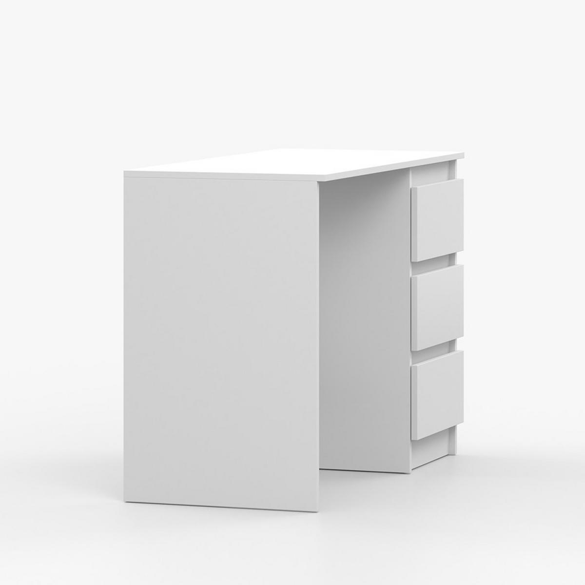 SCHREIBTISCH SOLO, Kinderzimmer, Kinderschreibtisch Kinderzimmertisch 110 cm Weiß/Weiß, grifflos - Weiß, Holzwerkstoff (110/78/50cm) - imoebel24