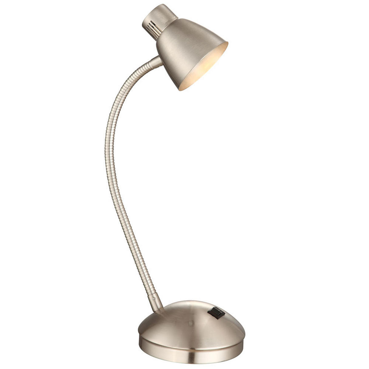 LED TISCHLEUCHTE Metall Silber matt - Silberfarben, Metall (24/24/44cm) - Globo Lighting