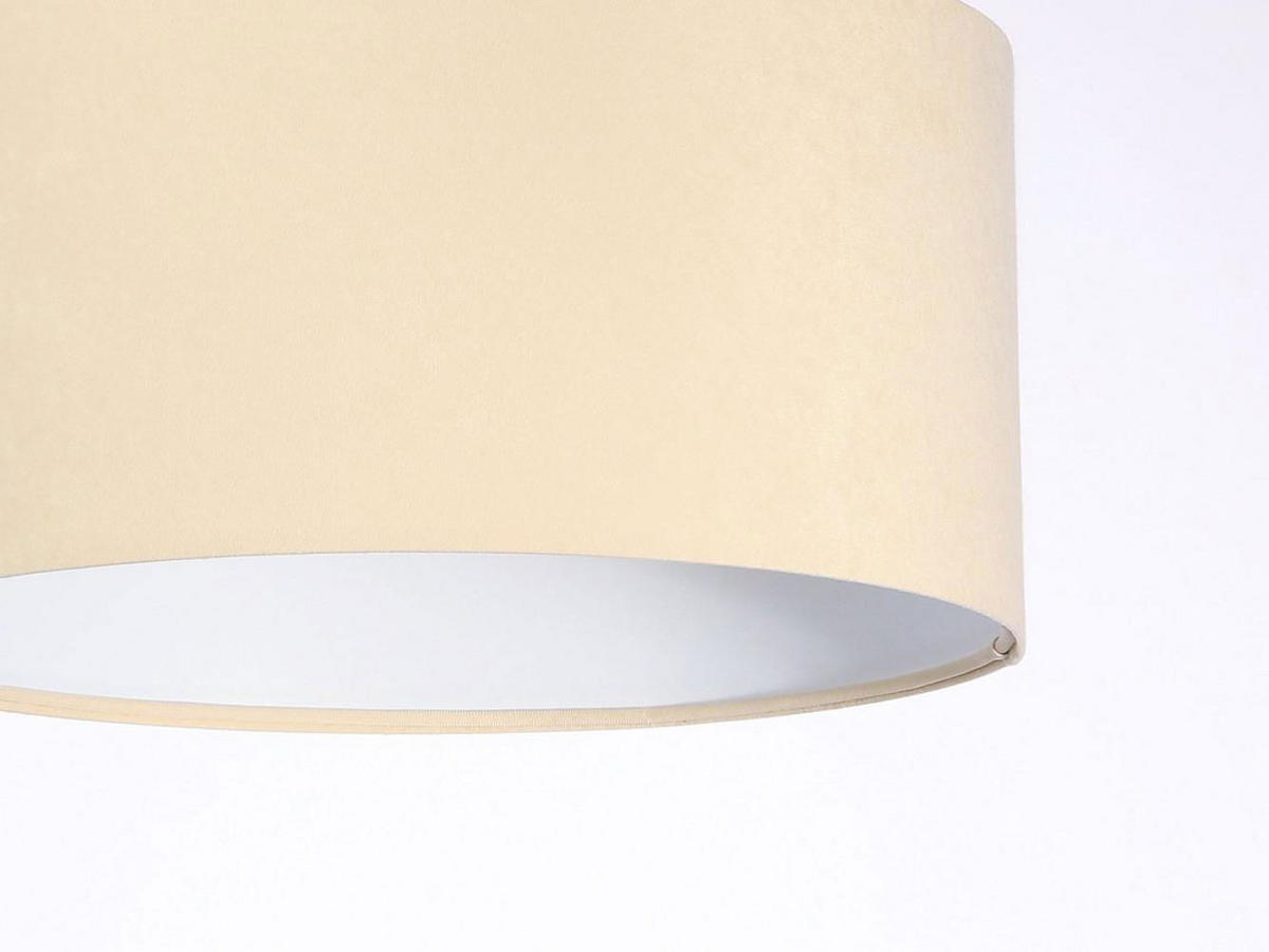 HÄNGELEUCHTE Weiß 40/20 cm - Beige/Weiß, Kunststoff (40/0.6/20cm) - ONZENO