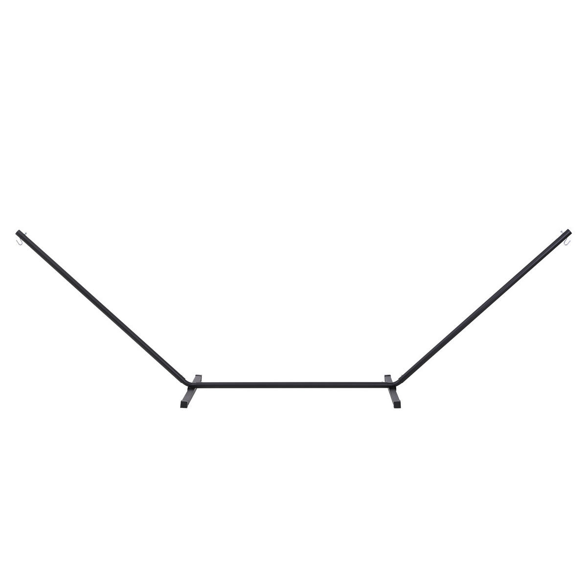 HÄNGEMATTENGESTELL DE-15337 3,60 x 0,92 m Bogenform Schwarz - Schwarz, Metall (360/92/112cm) - ComfortXL
