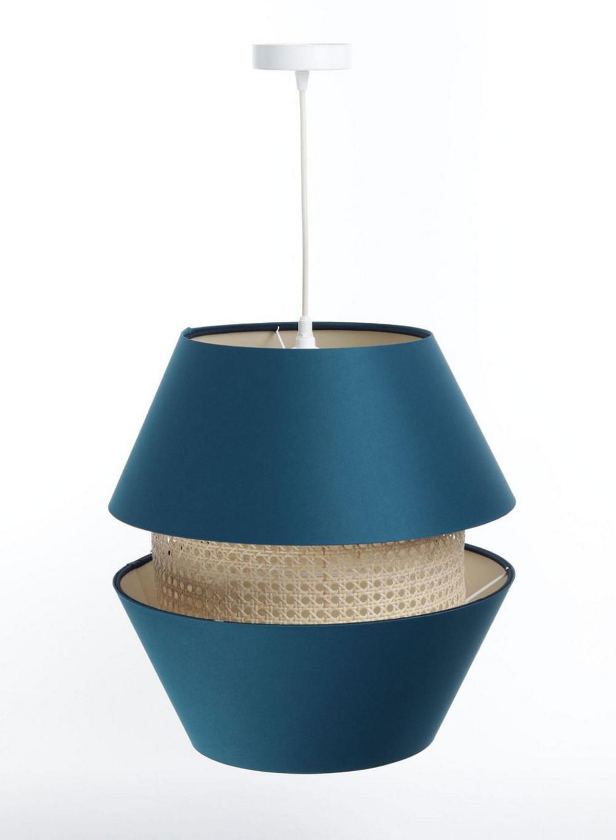 HÄNGELEUCHTE Türkis 40/40 cm - Türkis, Kunststoff (40/1.3/40cm) - ONZENO