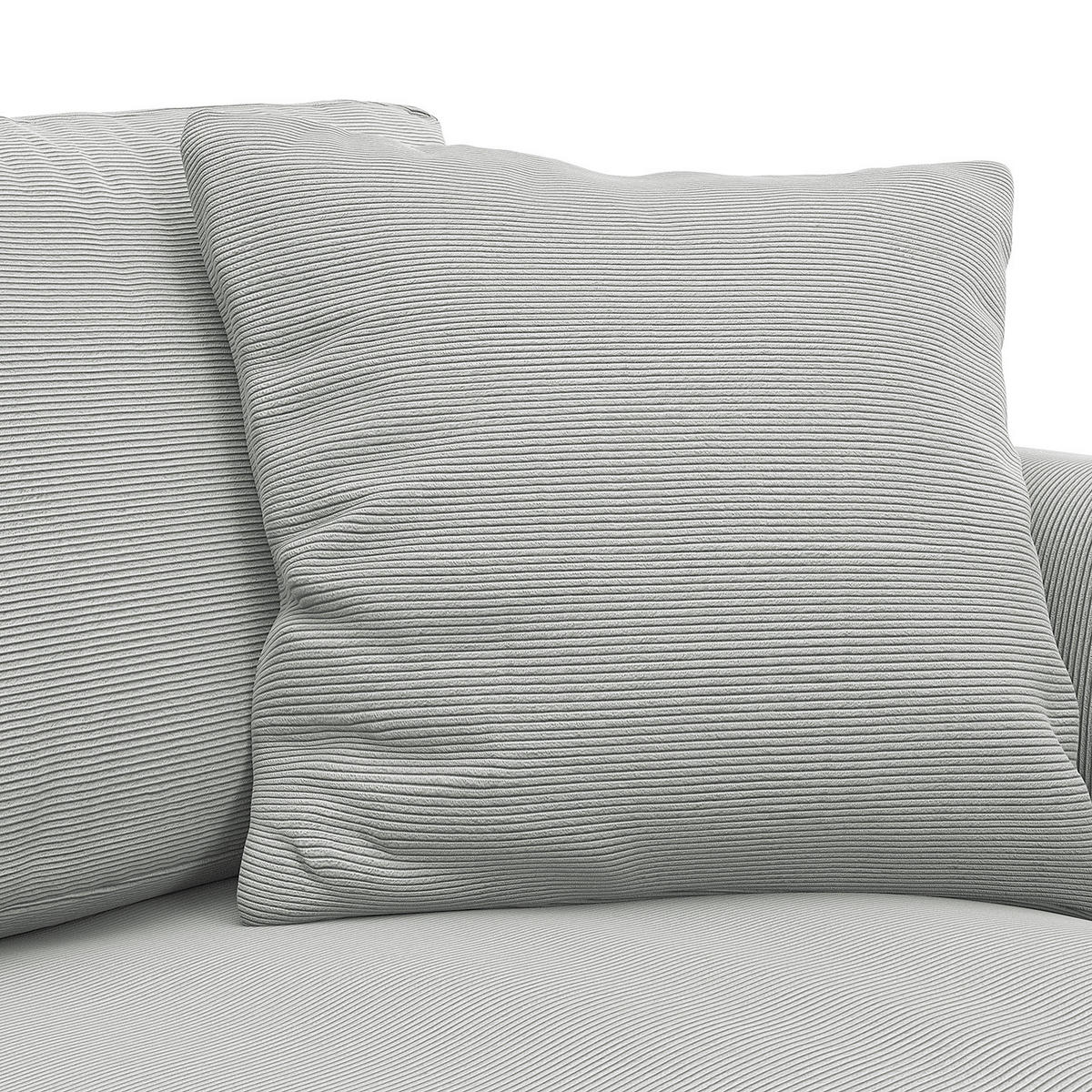 2,5-SITZER SOFA - Schwarz/Grau, Kunststoff/Textil (189/79/106cm) - home24