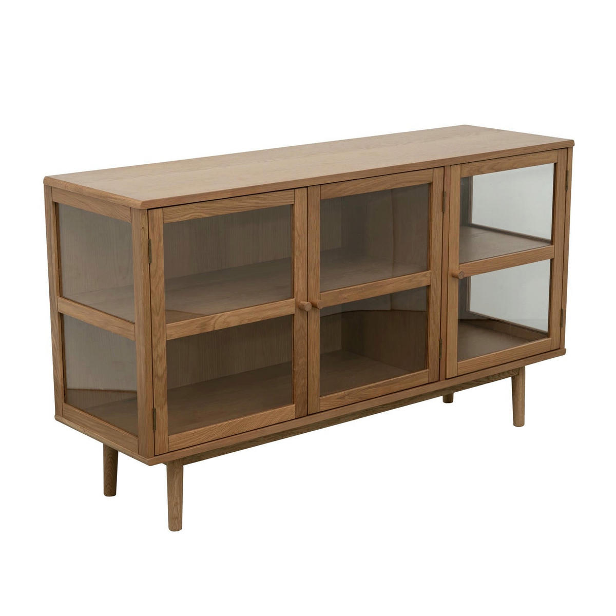 SIDEBOARD Eiche massiv - Eichefarben/Braun, Holz/Holzwerkstoff (137/80/40cm) - Furnhouse