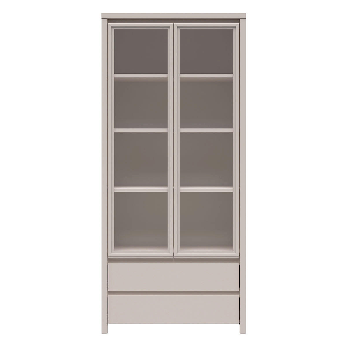 GESCHIRRSCHRANK Soren Kaschmir - Beige, Holzwerkstoff (90/200.5/40.5cm) - Petits-meubles