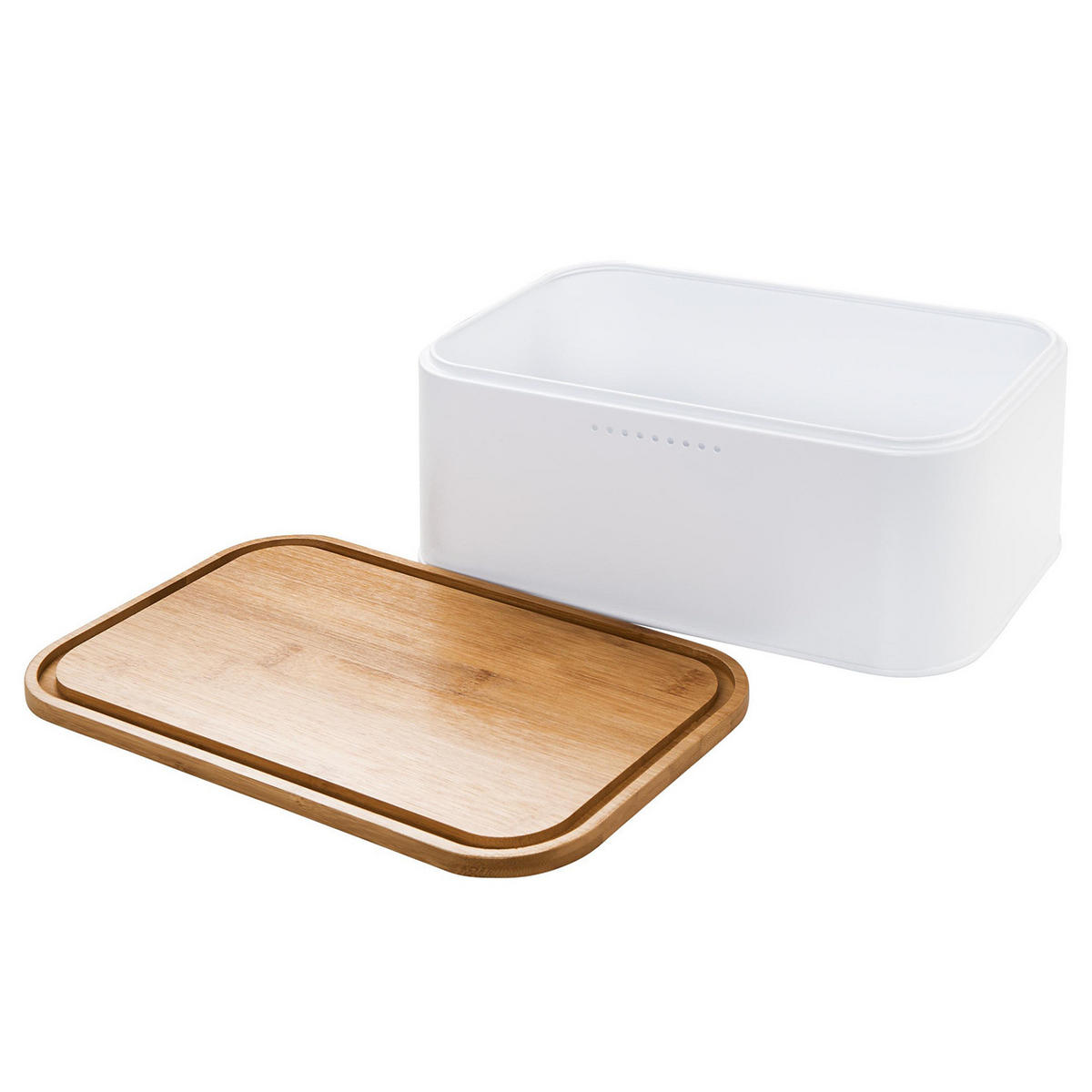 BROTKASTEN Bread 'N' Breakfast - Weiß, Metall (18/13/31cm) - Butlers