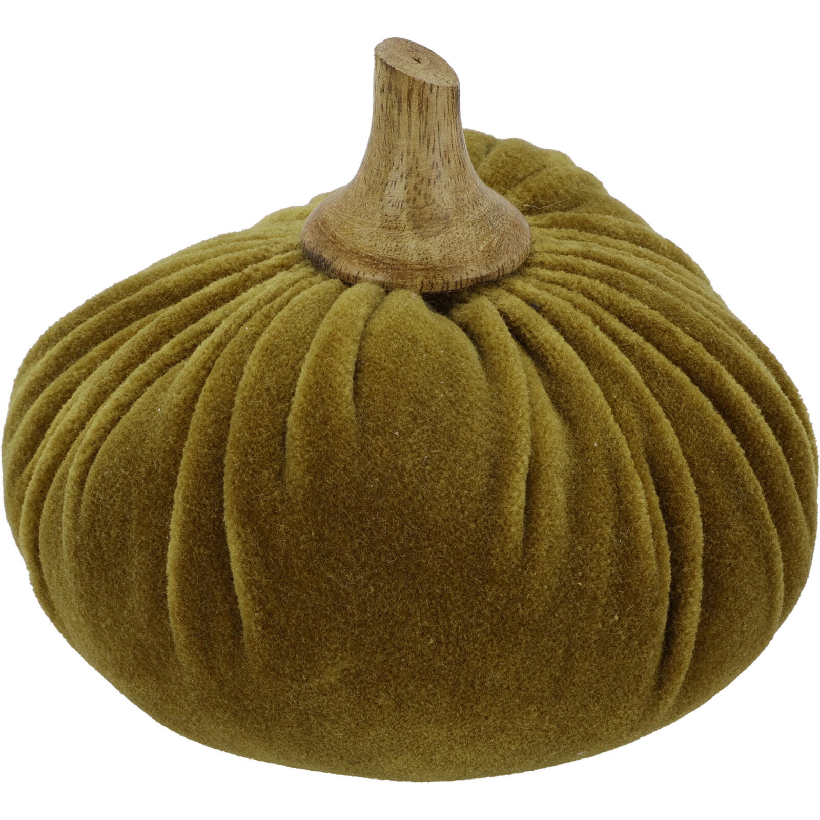 KÜRBIS Herbstdeko 11/11/10 cm - Grün, Textil (11/10/11cm) - Home Styling Collection