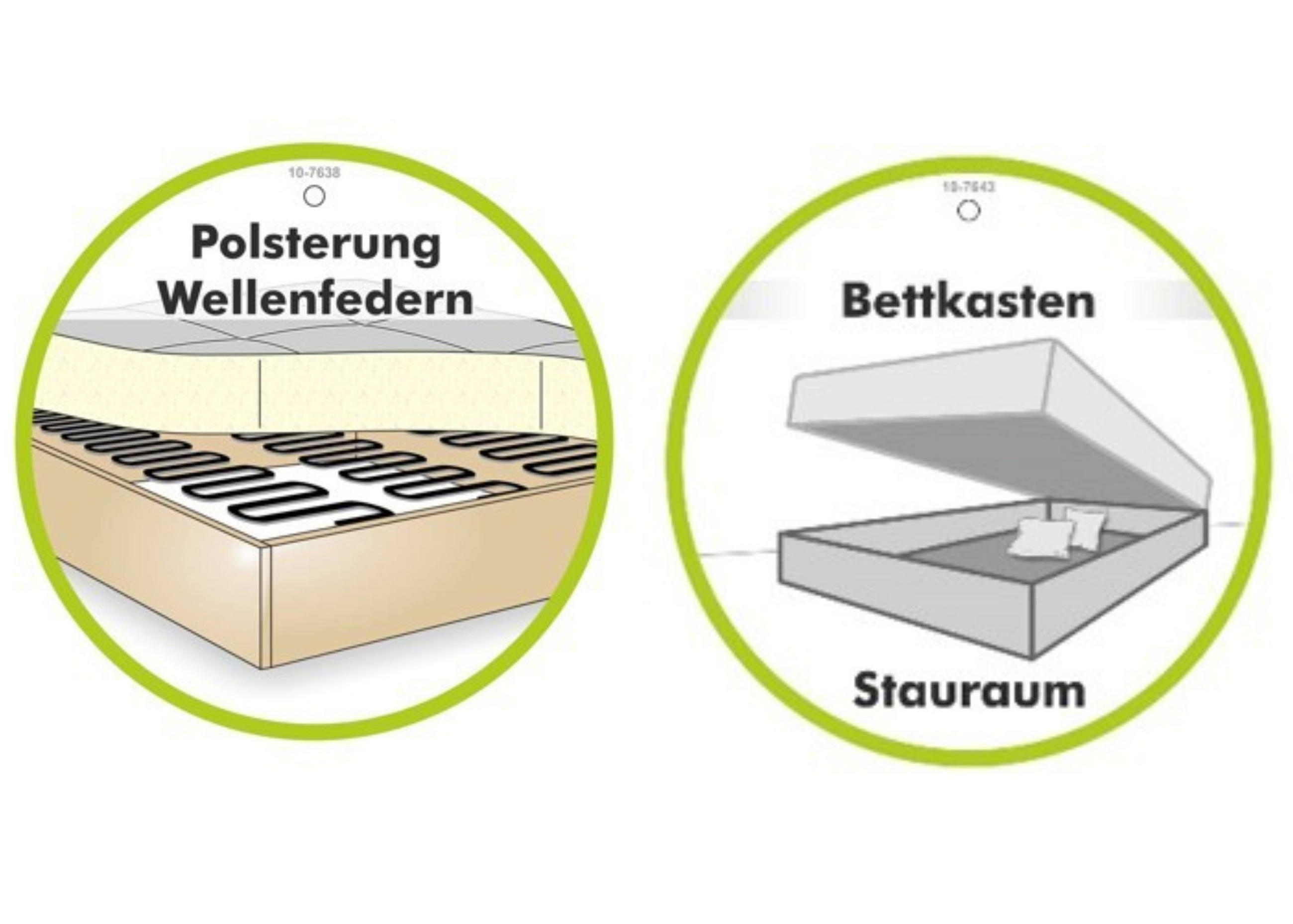 ECKSOFA mit Schlaffunktion, Bettkasten, Wellenunterfederung, Ottomane rechts B250/T190/H84 cm, Liegefl. 179x190 cm, Mikrofaser Anthrazit / 17005 - Chromfarben/Anthrazit, Textil/Metall (250/190cm) - luma-home