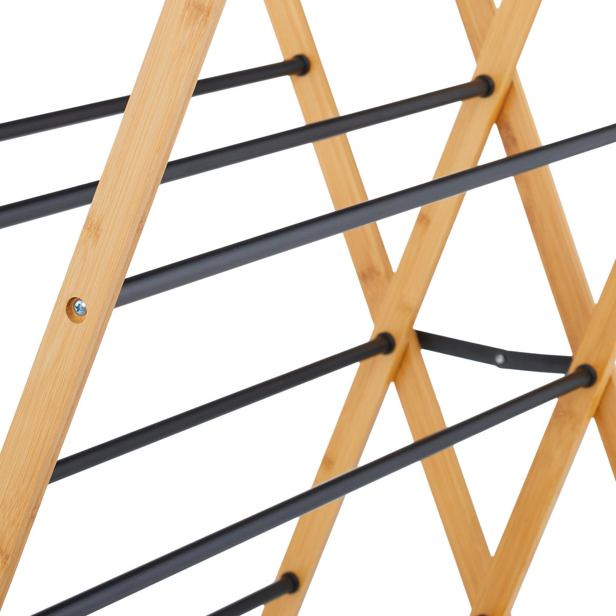 SUŠIAK na prádlo - viacfarebná, kov/drevo (70/93/62cm) - Relaxdays