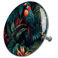 BADEWANNENSTÖPSEL Exotic - Grün, Metall (8/10/10cm) - Sanilo