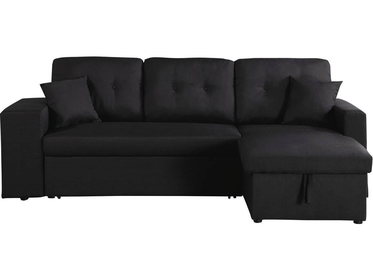ECKSOFA axel Schwarz - Schwarz, Textil (146/233cm) - Habitat Garten