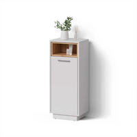 MIDISCHRANK Temo Weiß 30 x 93 cm - Weiß, Holzwerkstoff (30/93/30cm) - Livinity®