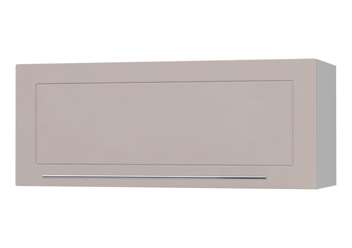 KLAPPHÄNGESCHRANK Kvantum W4B/90 Grau / Kaschmir Matt 90 / 32,5 / 36cm - Kaschmir/Grau, Holz/Holzwerkstoff (90/36/32.5cm) - Feldmann-Wohnen