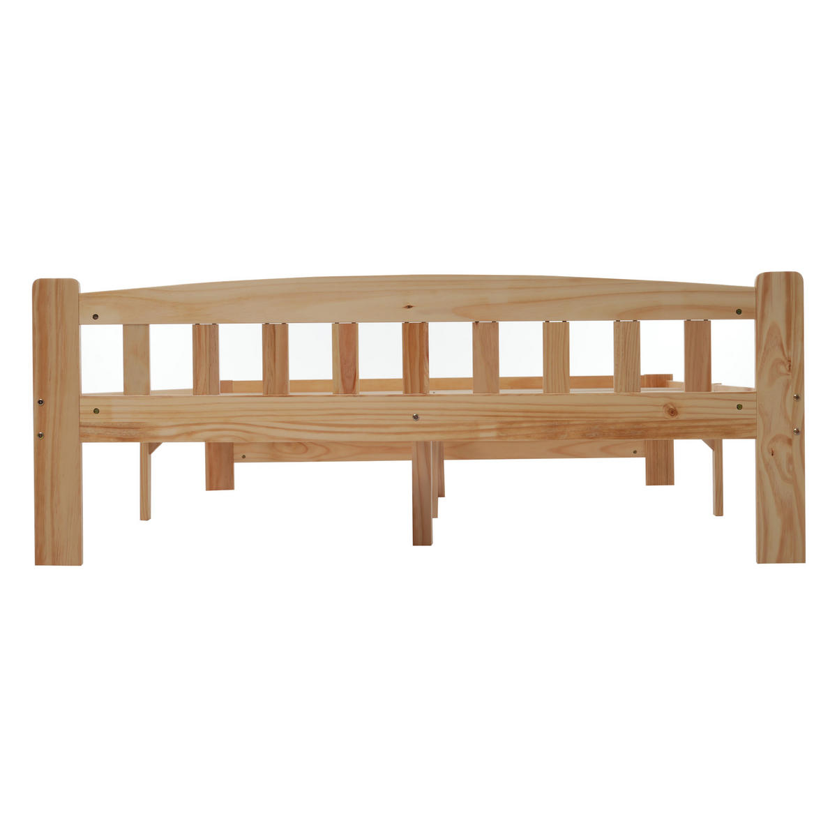 MASSIVHOLZBETT 140/200 cm DE-04162, mit Kopfteil und Lattenrost, in Natur - Naturfarben, Holz (140/200cm) - ComfortXL