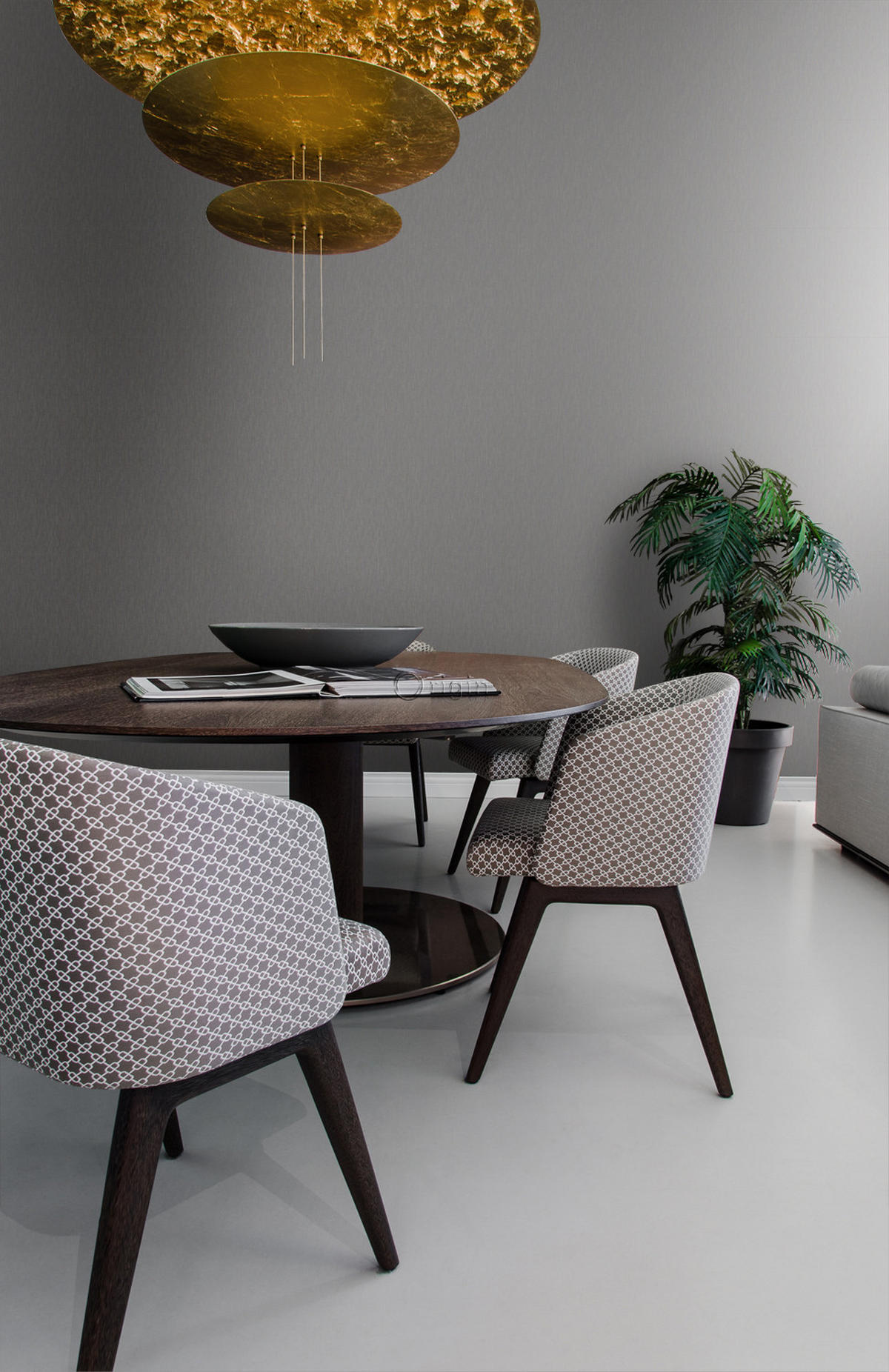 TAPETE 3D Grasmuster Leinen-Optik 53 cm x 10.05 m - Braun, Papier (53/1000cm) - Origin Wallcoverings