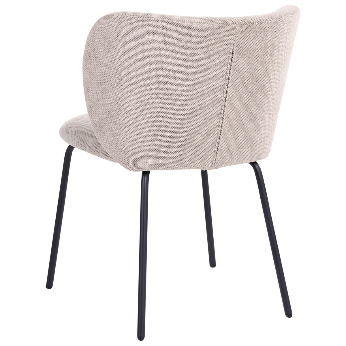 ESSZIMMERSTUHL 2er Set Stoff Taupe Calera - Taupe, Textil/Metall (56/78/60cm) - Beliani