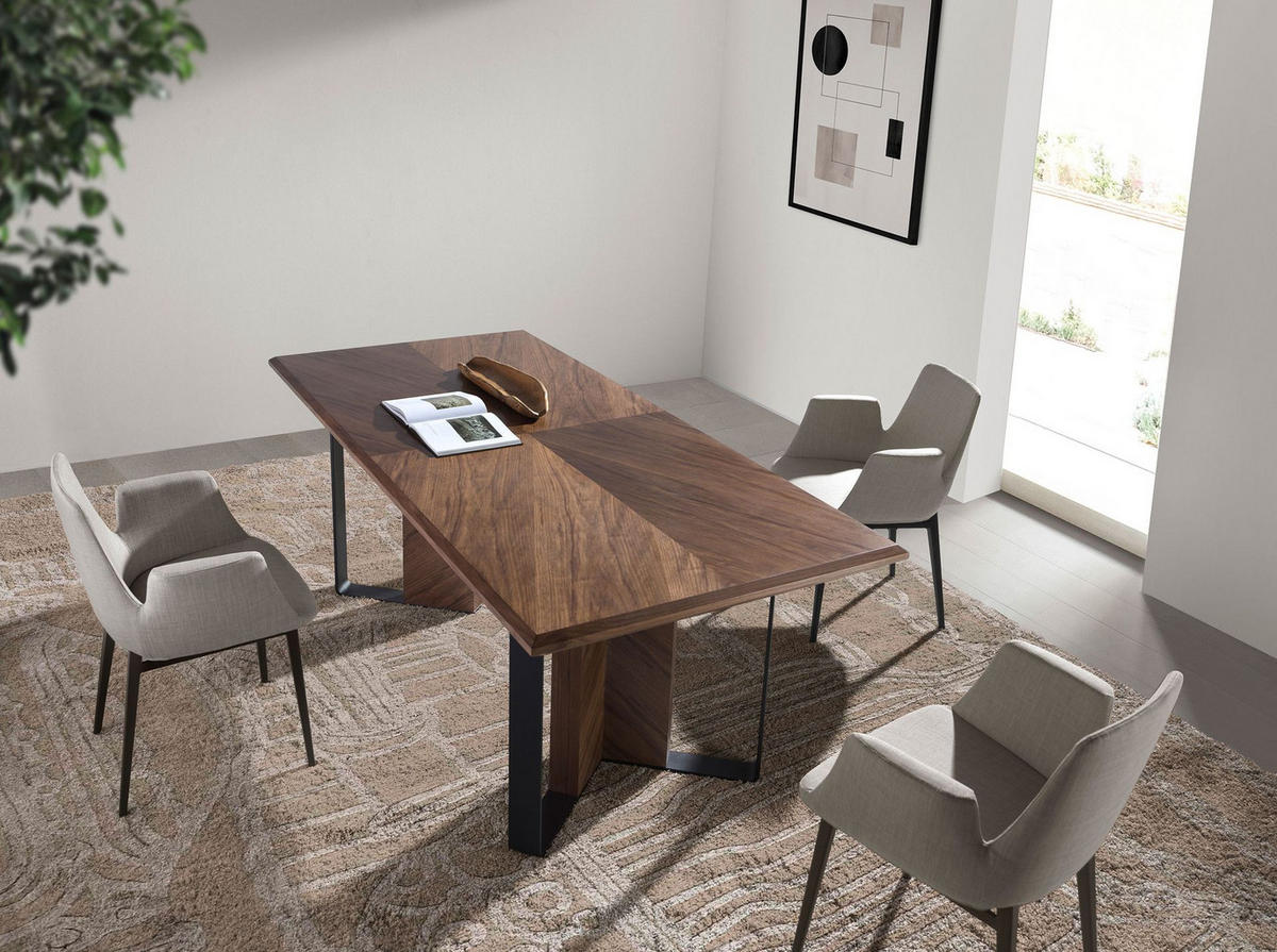 STUHL Grauer Stoffstuhl 59/58/82 cm - Schwarz/Grau, Textil/Metall (59/82/58cm) - ANGEL CERDA