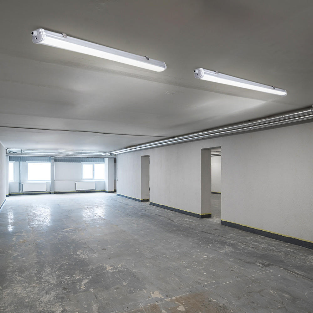 LED DECKENLEUCHTE Weiß Kunststoff 2er Set - Weiß, Kunststoff (60/6.5/5.8cm)