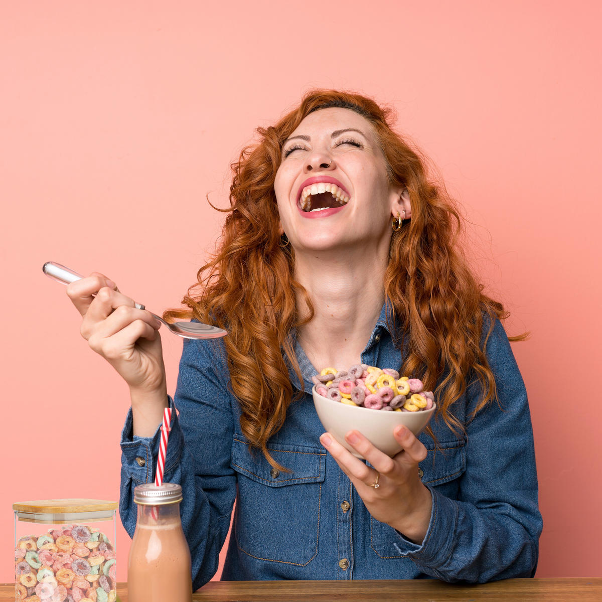 3XVORRATSGLAS - Transparent, Glas/Holz (10/13.5/10cm) - Relaxdays