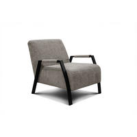SESSEL KOBE, taupe - Taupe/Schwarz, Holz/Textil (72/76/90cm) - Courtois Laville