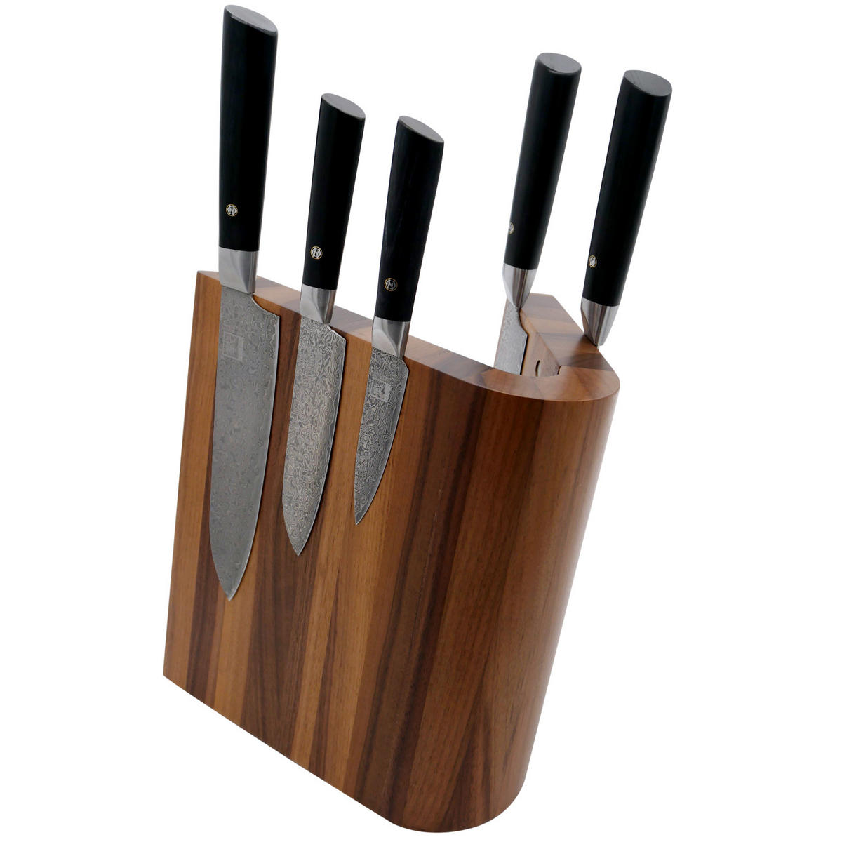 MESSERBLOCK MAGNETISCH NUSSBAUM - Nussbaumfarben, Holz (22/26/21cm) - Zayiko