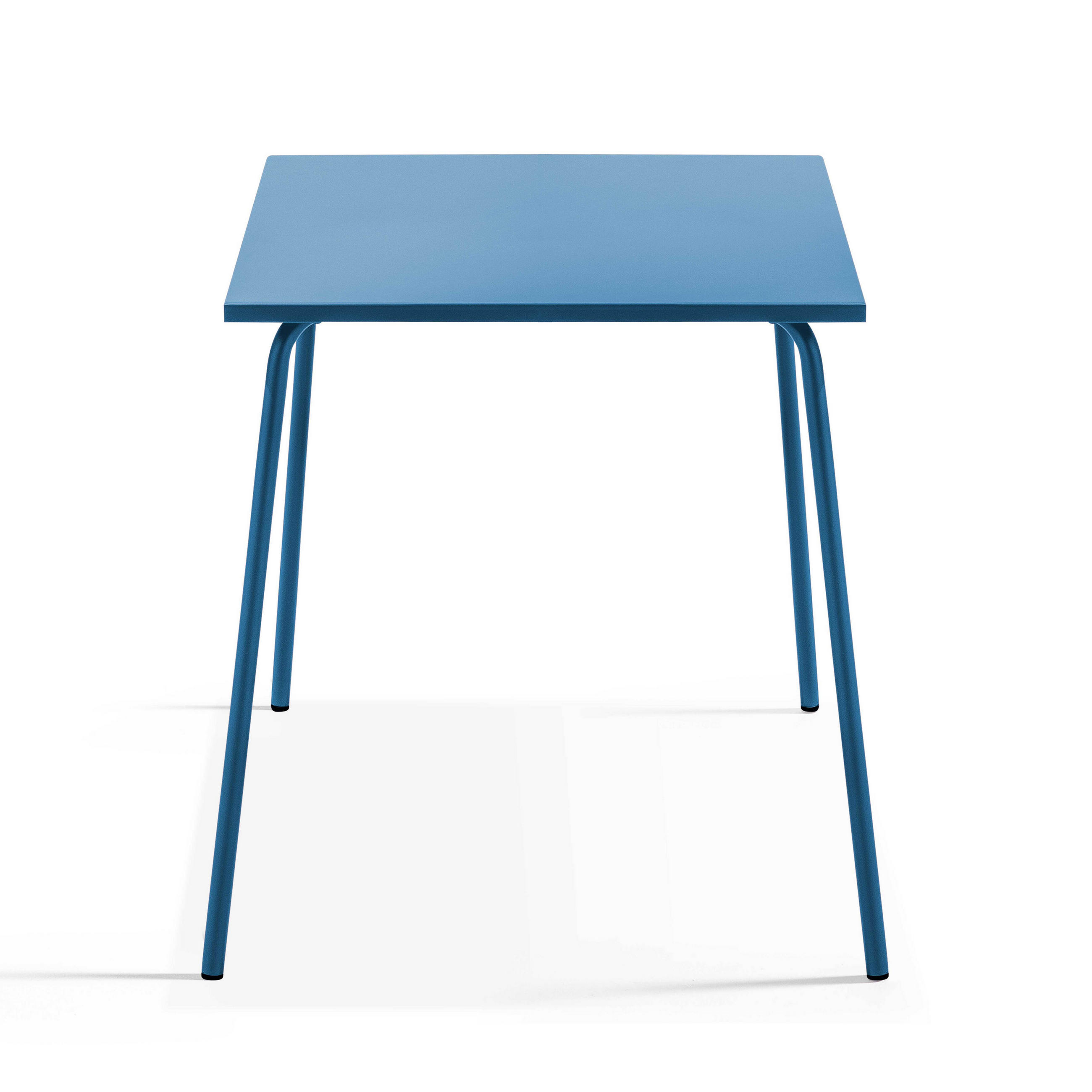 Thumbnail - Oviala Gartenset, Blau, Metall, 1 Gartentisch und 2 Stühle, 2-Sitzer, quadratisch,Quadratisch, Gartenmöbel, Gartenmöbel-...