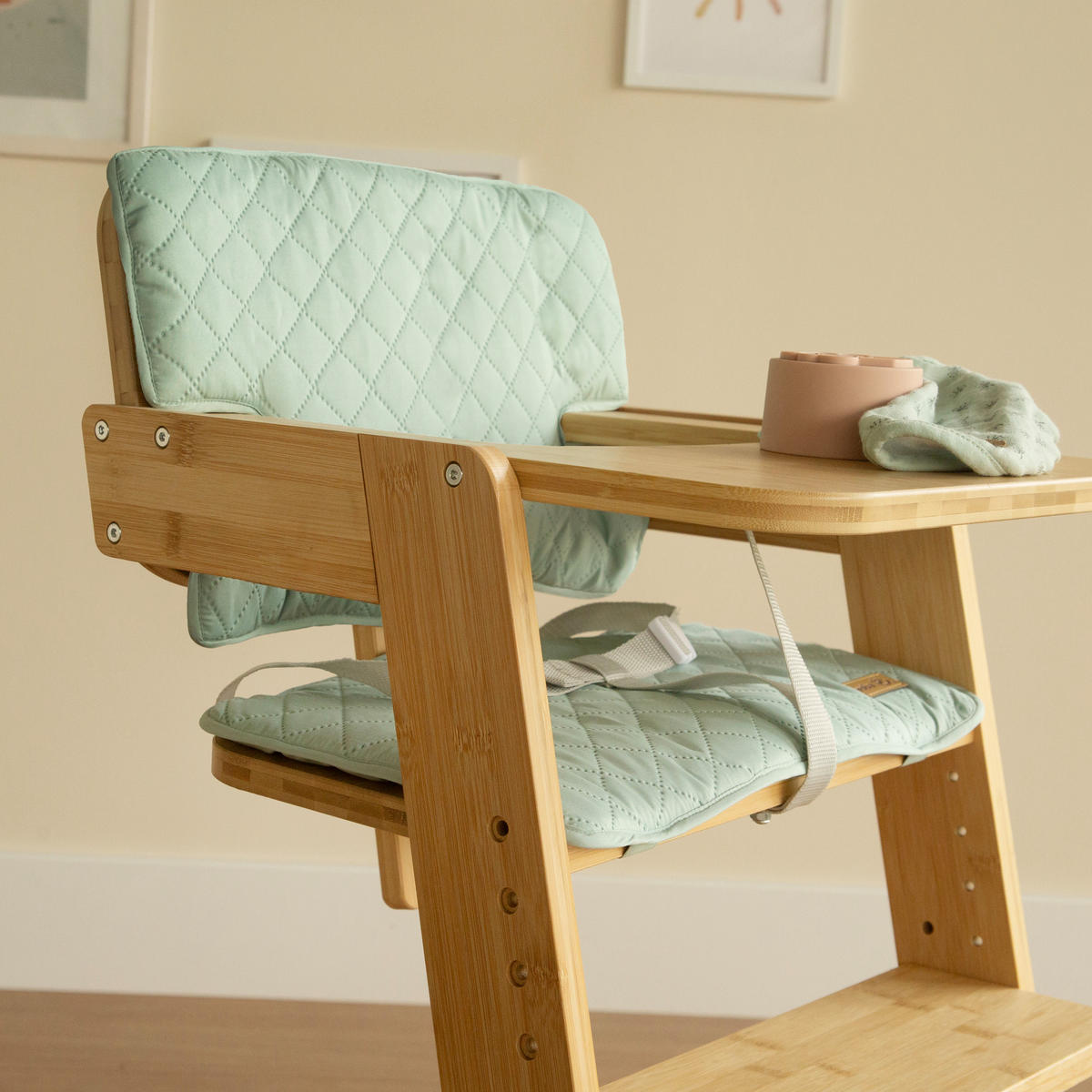 HOCHSTUHL-SITZVERKLEINERER 2-teilig roba Style Frosty green - Grün, Textil (42/1.5/28cm) - Roba