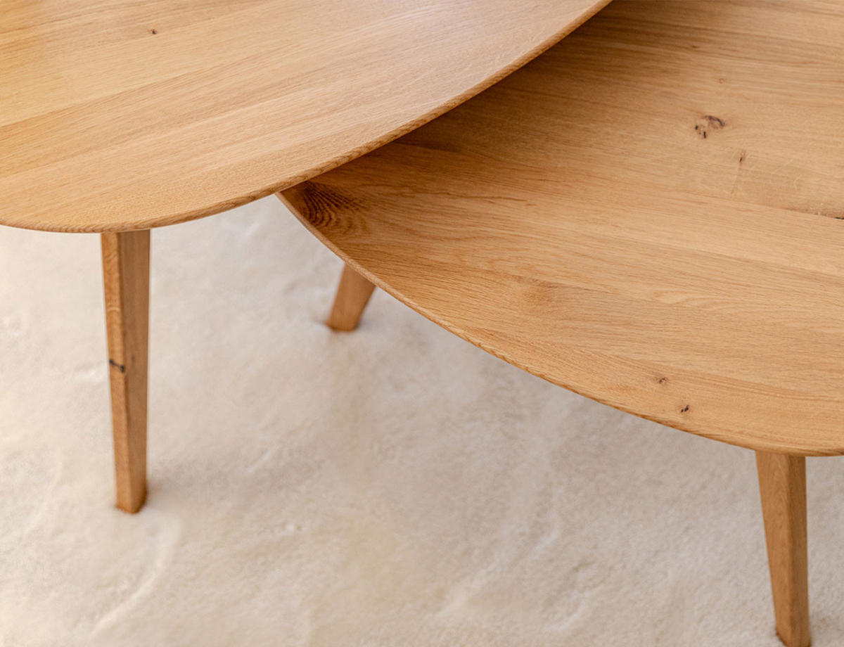 COUCHTISCH Orbetello Eiche Natur 90 / 90 / 48cm - Eichefarben, Holz (90/90/48cm) - Feldmann-Wohnen