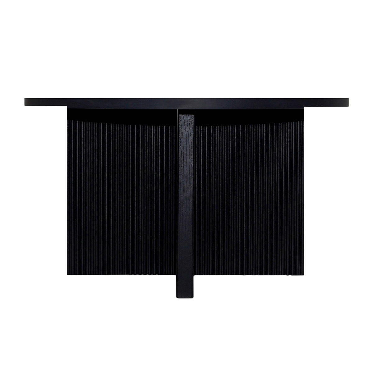 COUCHTISCH, schwarzes Holzeffekt - Schwarz, Holz (80/80/45cm) - Oviala