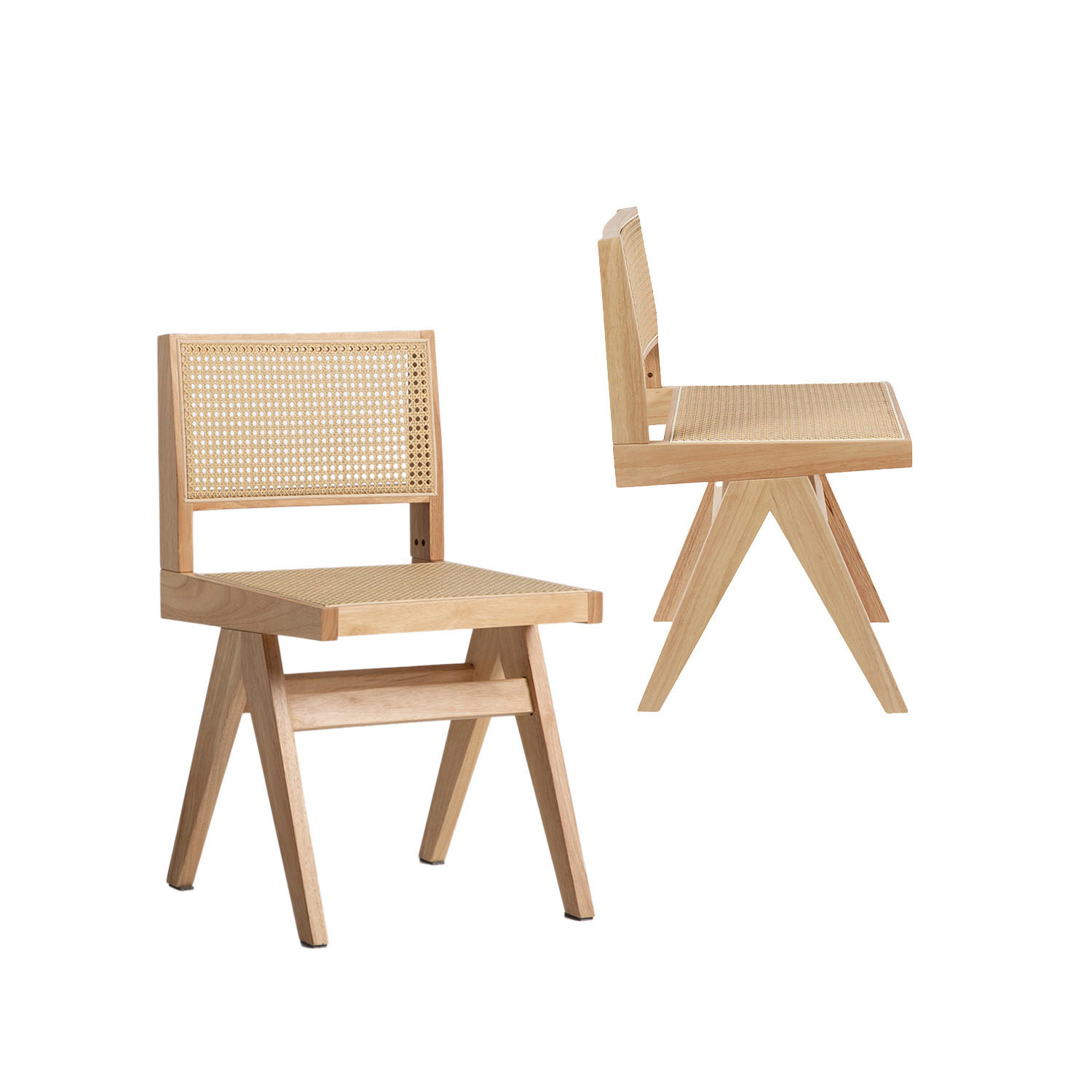ESSZIMMERSTUHL Nelha Natura 44 cm x 80 cm 2er-Set - Naturfarben, Holz (44/80/50cm) - Klast Home