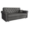 SCHLAFSOFA Viva Roma IV - Schwarz/Graphitfarben, Holz/Textil (188/85/98cm) - MIRJAN24