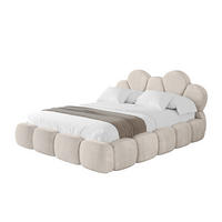POLSTERBETT mit Bettkasten und Lattenrost, Boxbett ohne Matratze - LANA 200x200 Beige - Beige, Holzwerkstoff/Textil (200/200cm) - ALTDECOR