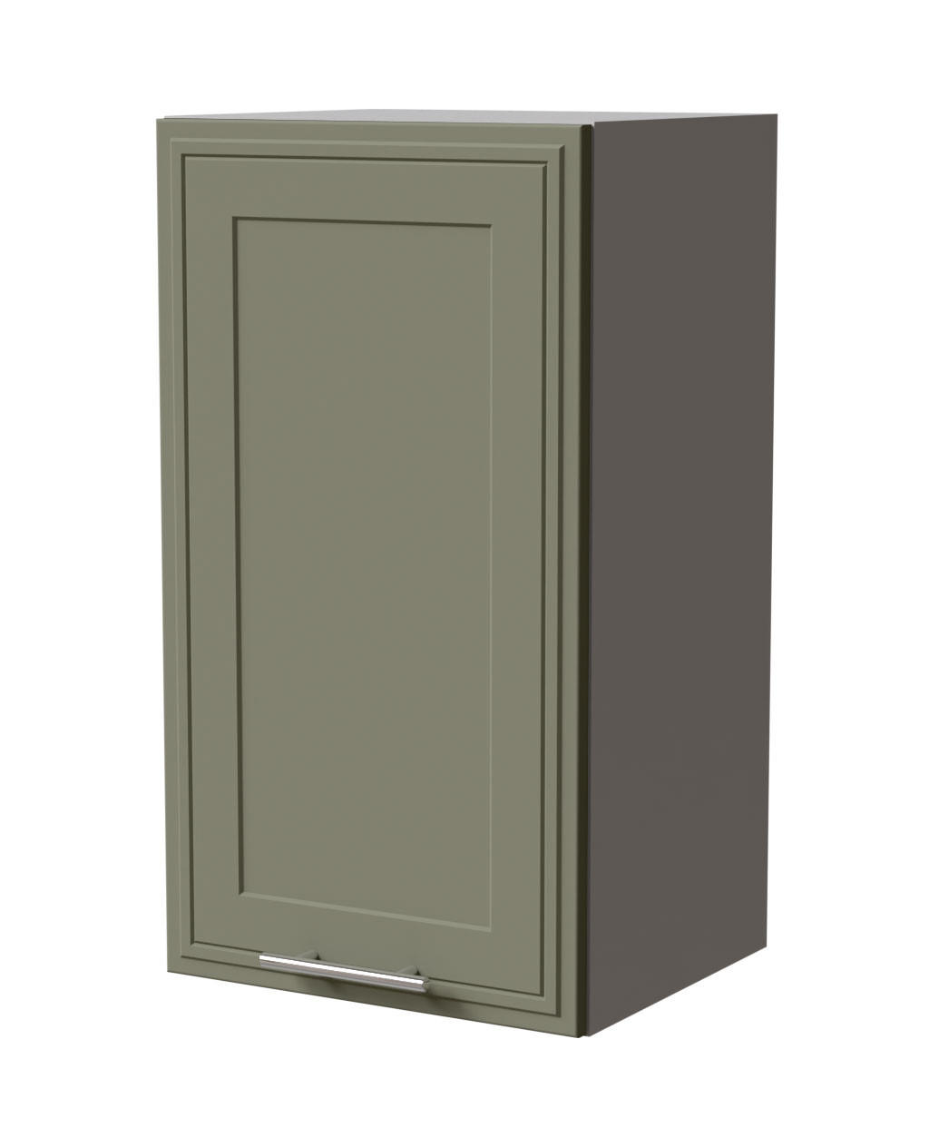 HÄNGESCHRANK Salo W2/40 Grau / Reed Green Matt 40 / 32,5 / 72cm - Grau/Grün, Holz/Holzwerkstoff (40/72/32.5cm) - Feldmann-Wohnen