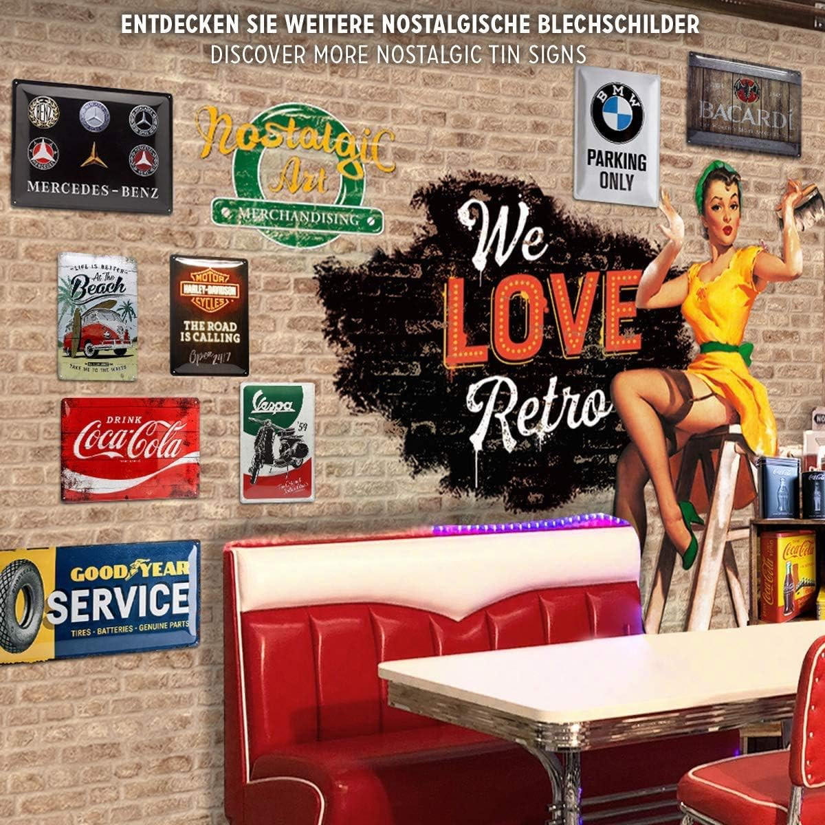 NOSTALGIC-ART - Blechschild 20 x 30cm - Werkstattregeln - Multicolor, Metall (20/30/0.2cm) - Nostalgic-Art