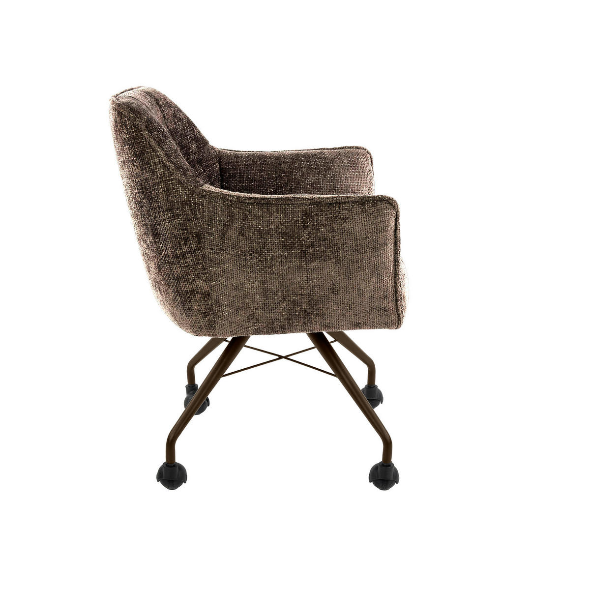 ESSZIMMERSTÜHLE Raster Taupe 67/62/82 cm - 2er-Set - Taupe, Textil (62/82/67cm) - Hoyz Collection