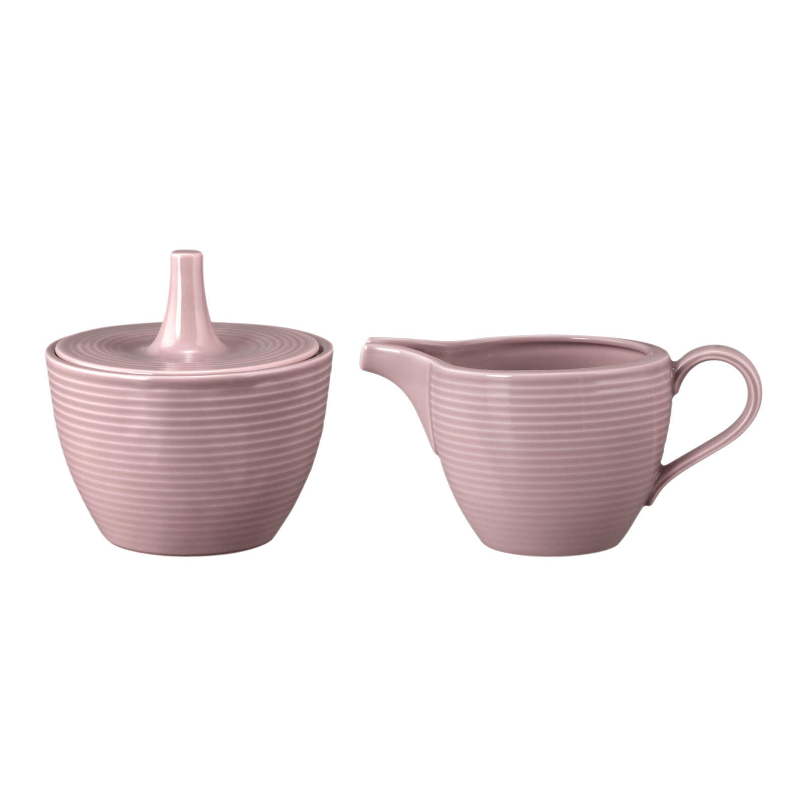 MILCH & ZUCKER SET Beat Color Glaze Altrosa - Rosa, Keramik (1/1cm) - Seltmann Weiden