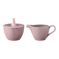 MILCH & ZUCKER SET Beat Color Glaze Altrosa - Rosa, Keramik (1/1cm) - Seltmann Weiden