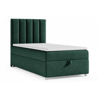BOXBETT mit Bettkasten Trinity K-10 SINGLE Bonellfederkern inkl. Topper - Grün, Holz/Holzwerkstoff (100/200cm) - Best For Home