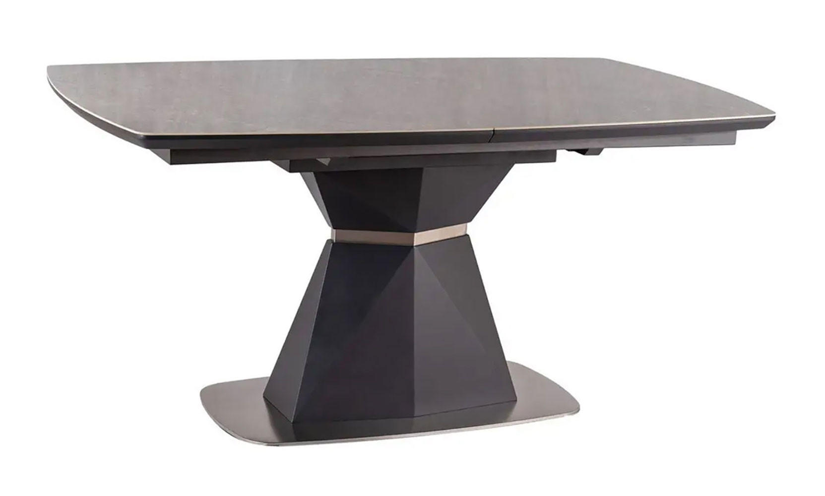 ESSTISCH Cortez grau Marmor / anthrazit 160 / 90 / 76cm - Grau, Holz/Keramik (90/160/76cm) - Feldmann-Wohnen