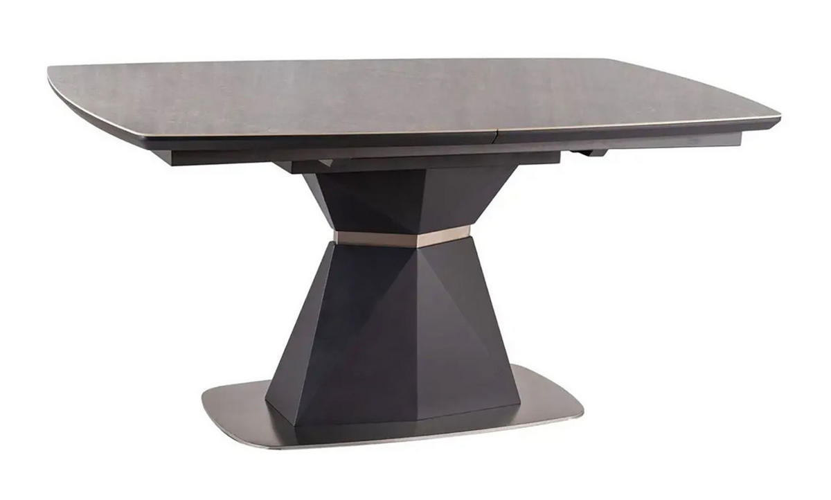 ESSTISCH Cortez grau Marmor / anthrazit 160 / 90 / 76cm - Grau, Holz/Keramik (90/160/76cm) - Feldmann-Wohnen