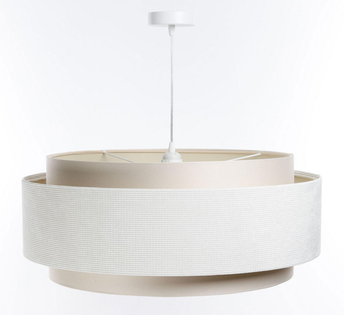 HÄNGELEUCHTE Weiß 60/25 cm - Weiß, Kunststoff (60/1/25cm) - ONZENO