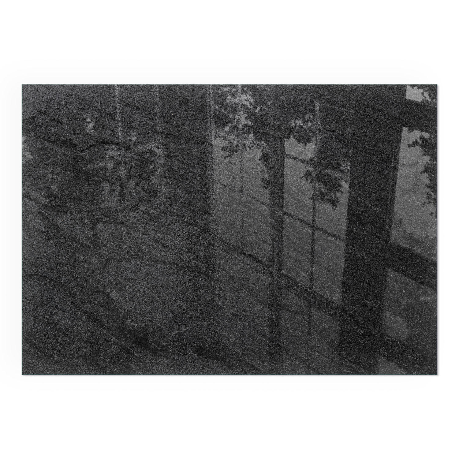 GLASPLATTE für Kamin 100x70 cm - Schwarz, Glas (100/70/0.4cm) - TULUP