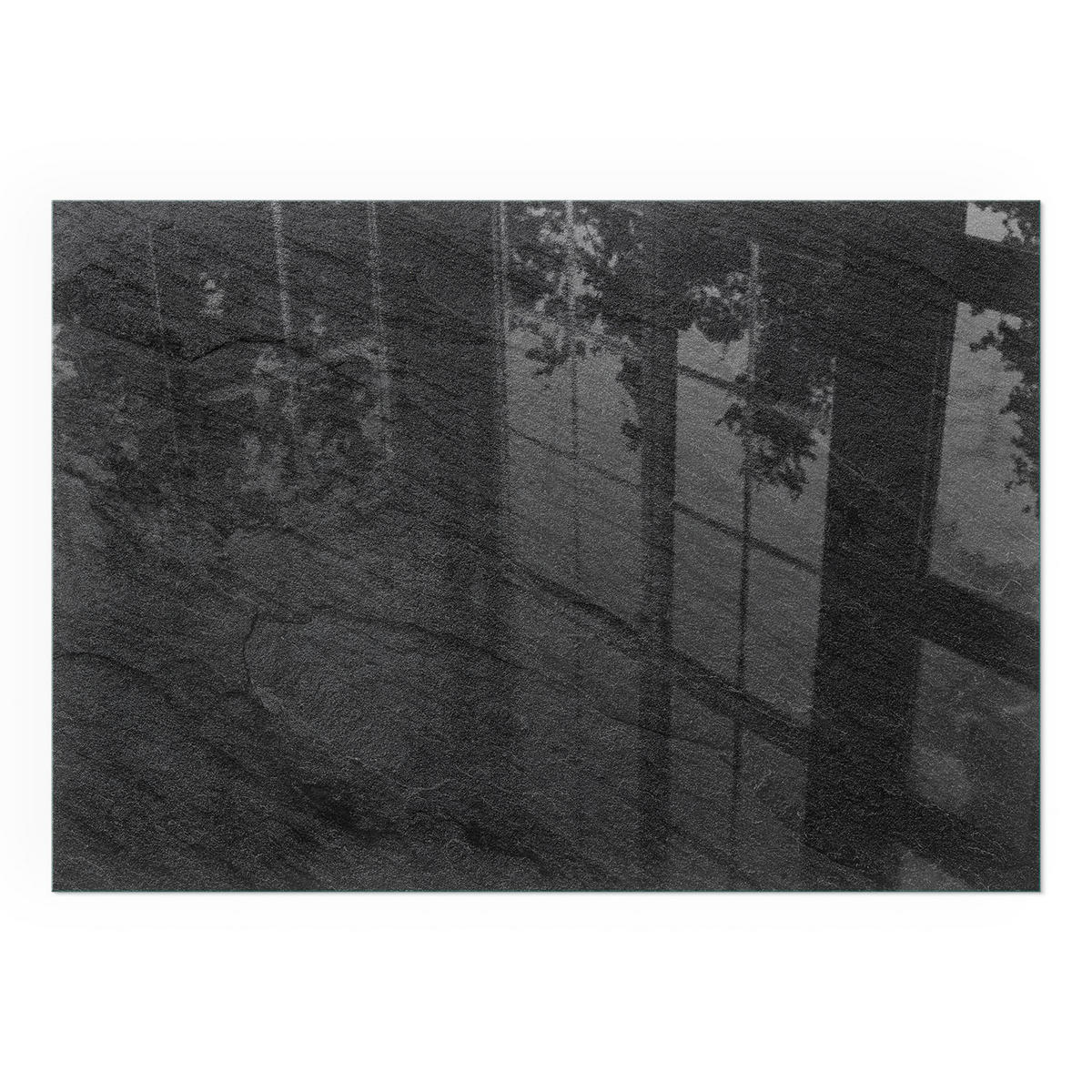 GLASPLATTE für Kamin 100x70 cm - Schwarz, Glas (100/70/0.4cm) - TULUP