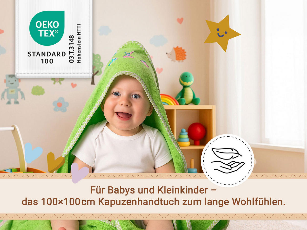 HANDTÜCHER, 100x100 cm, 100% Baumwolle, Grün - Hellgrün, Textil (100/100cm) - Zollner