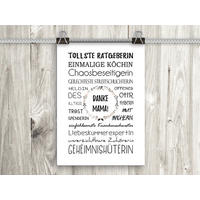 POSTER DIN A4 21x29,7 cm Geschenk Spruch Mama - Weiß, Papier (21/29.7/2cm) - artissimo