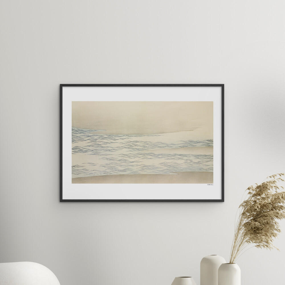 POSTER mit Rahmen Arch Atelier - La Collection Japonaise - 06 - Schwarz/Naturfarben, Holz/Papier (50/70cm) - Poster&Frame