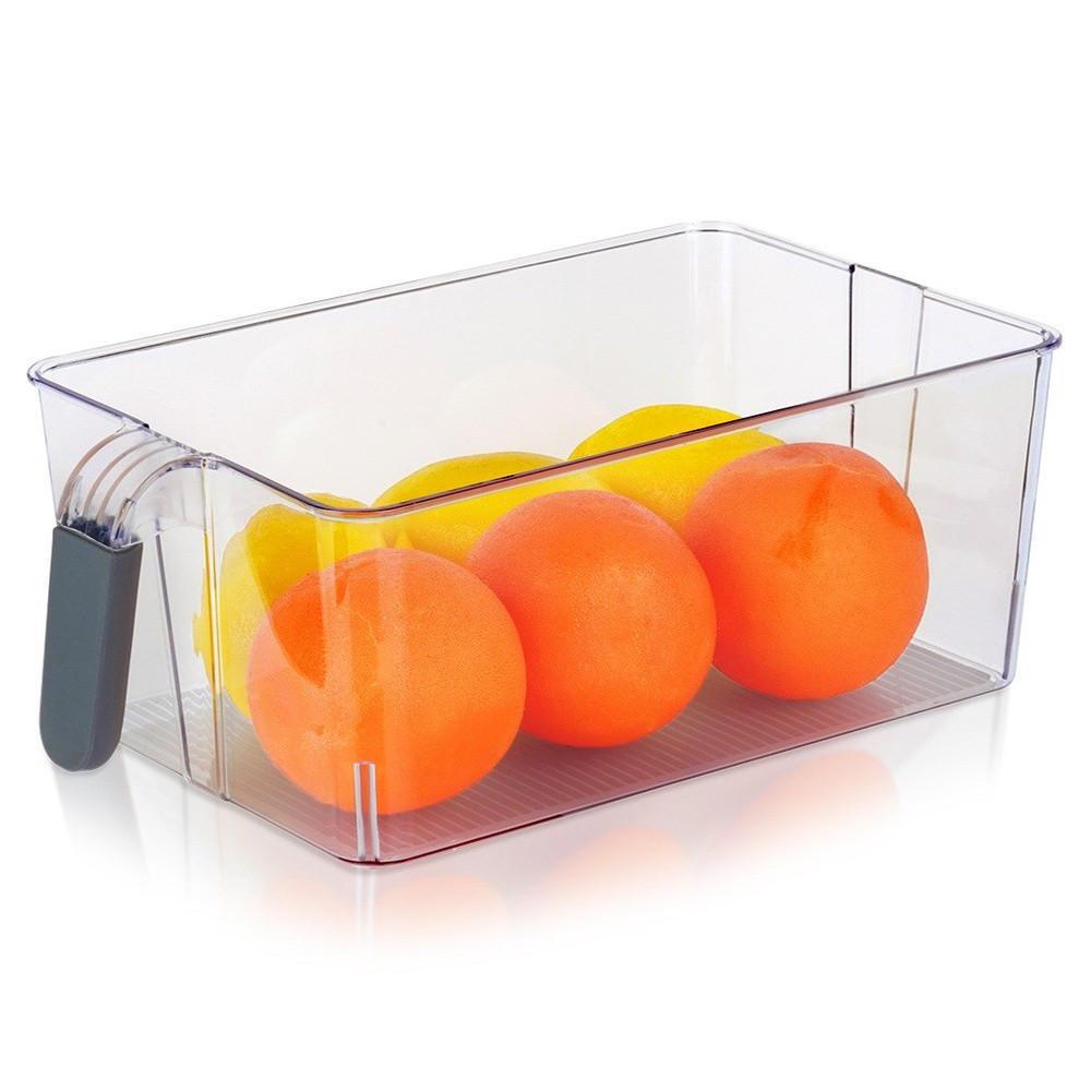 KÜHLSCHRANK-ORGANIZER mit Griff 31 x 18 x 11,5 cm - Transparent, Kunststoff (31/11.5/18cm) - Excellent Electrics