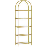BÜCHERREGAL 60/30/175 cm Gold - Goldfarben, Metall (60/175/30cm)